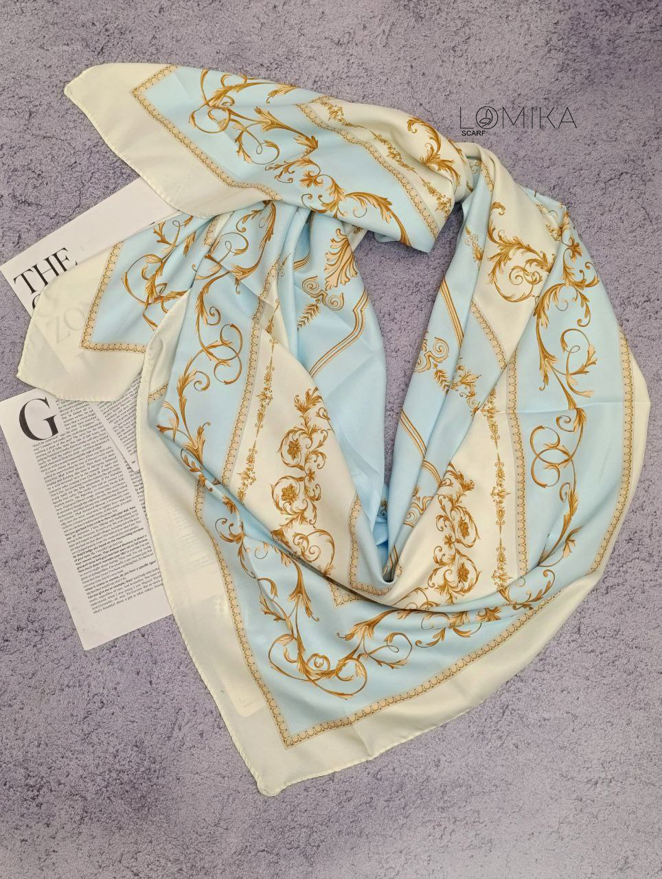 روسری ابریشم توییل سری انتخابی کد rp50 (عمده)