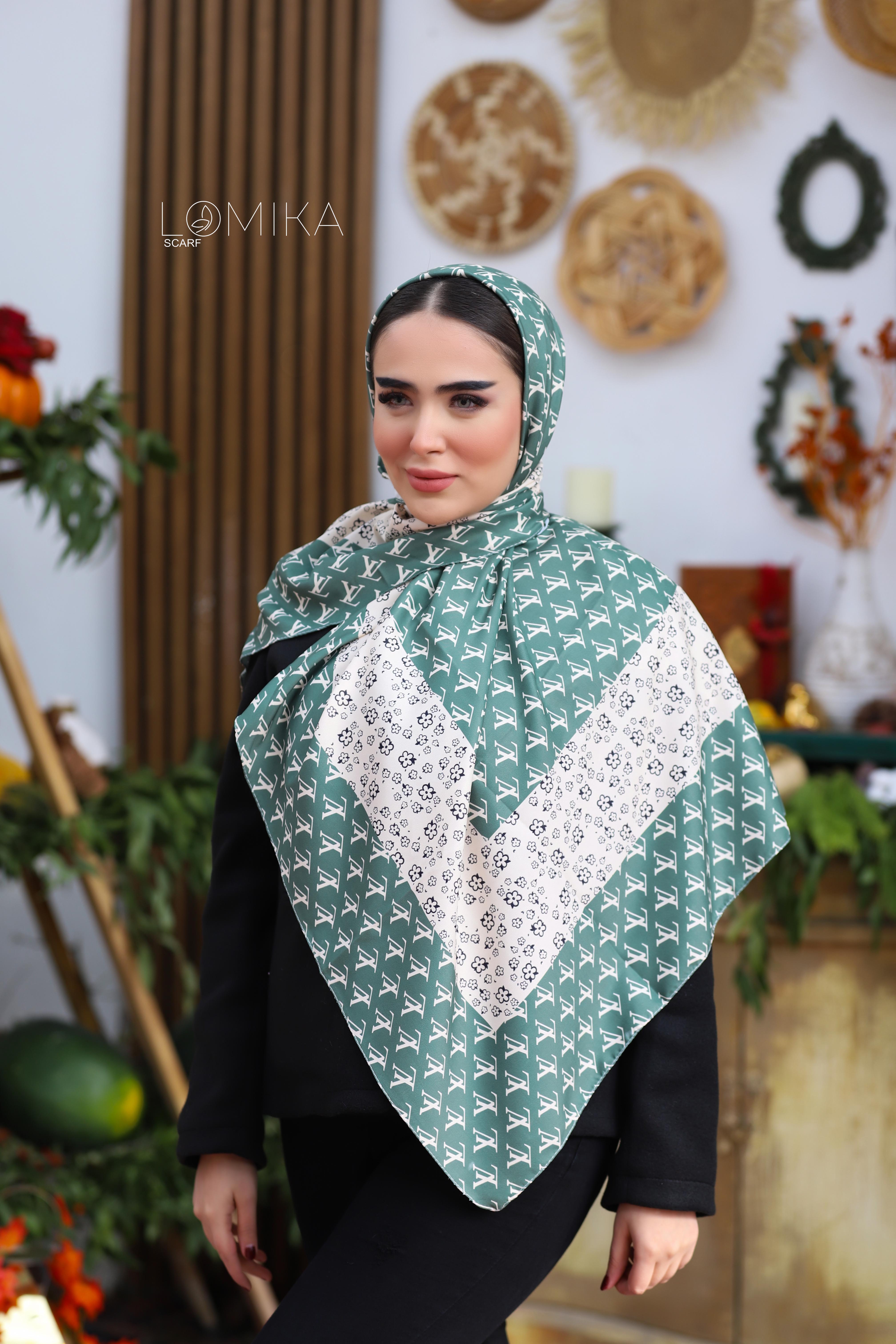 روسری ابریشم توییل بسته5رنگی کد rp53 (عمده)