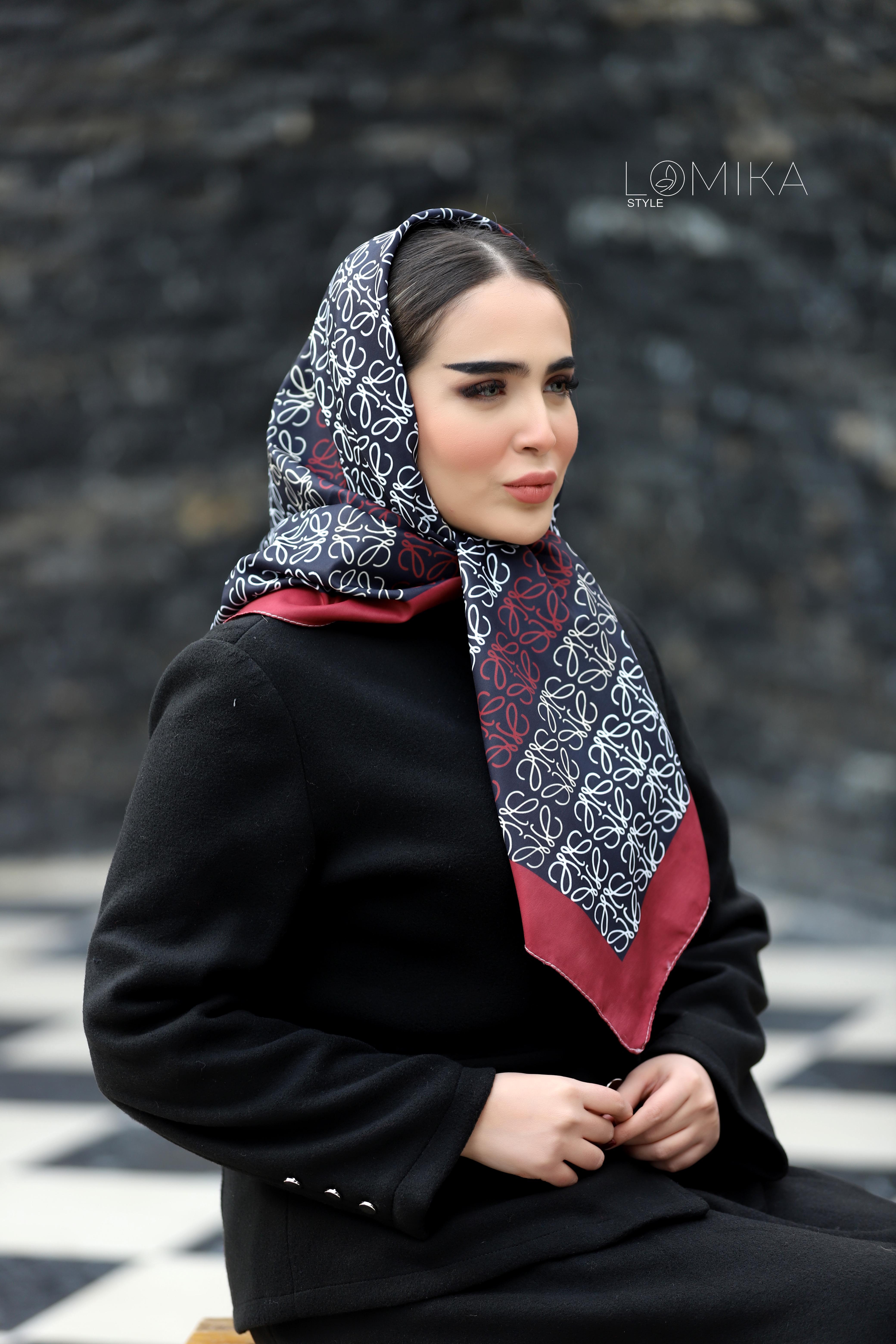 روسری ابریشم توییل بسته4رنگی کد rp54 (عمده)