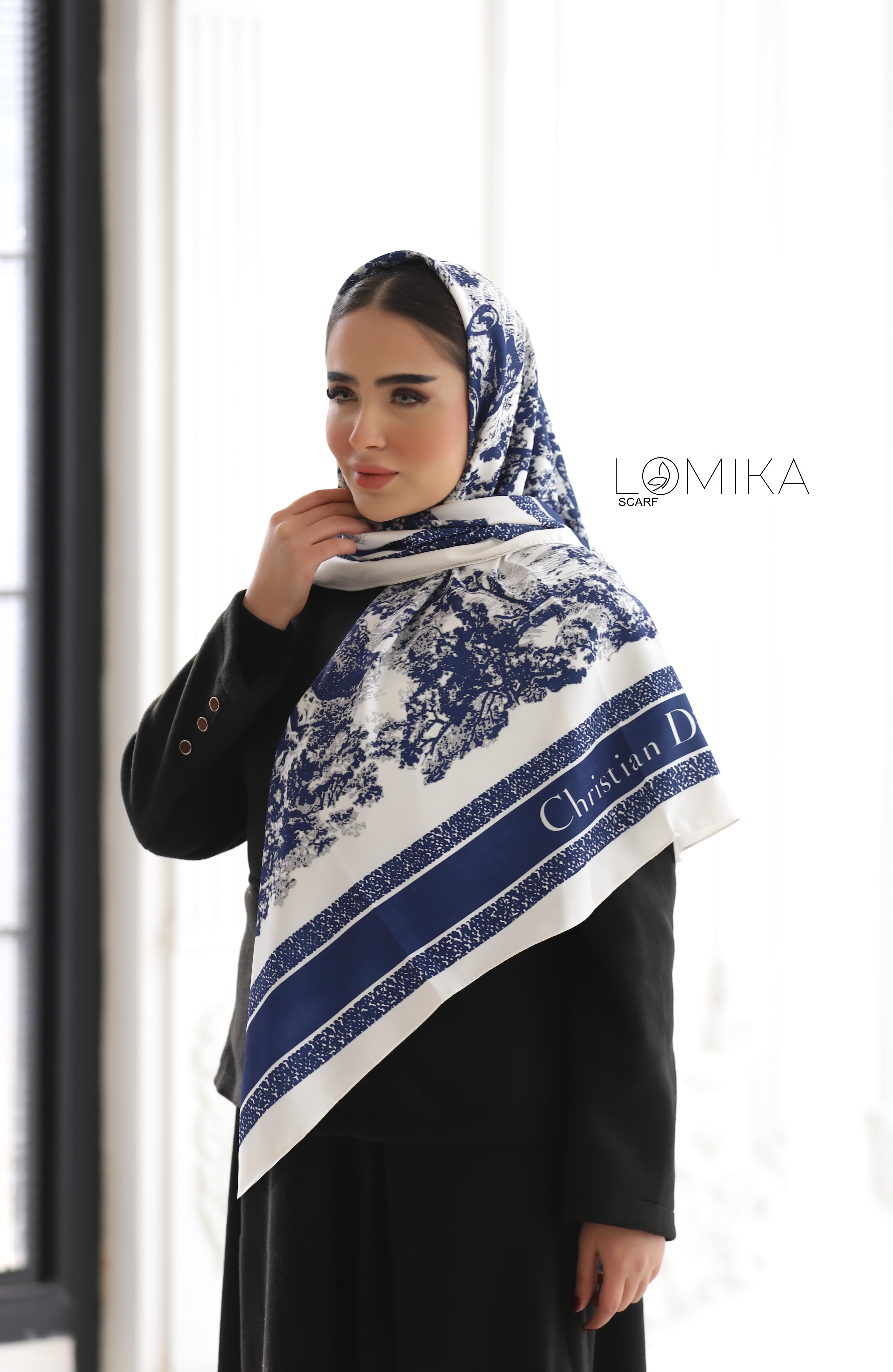 روسری ابریشم توییل بسته5رنگی کد rp57 (عمده)