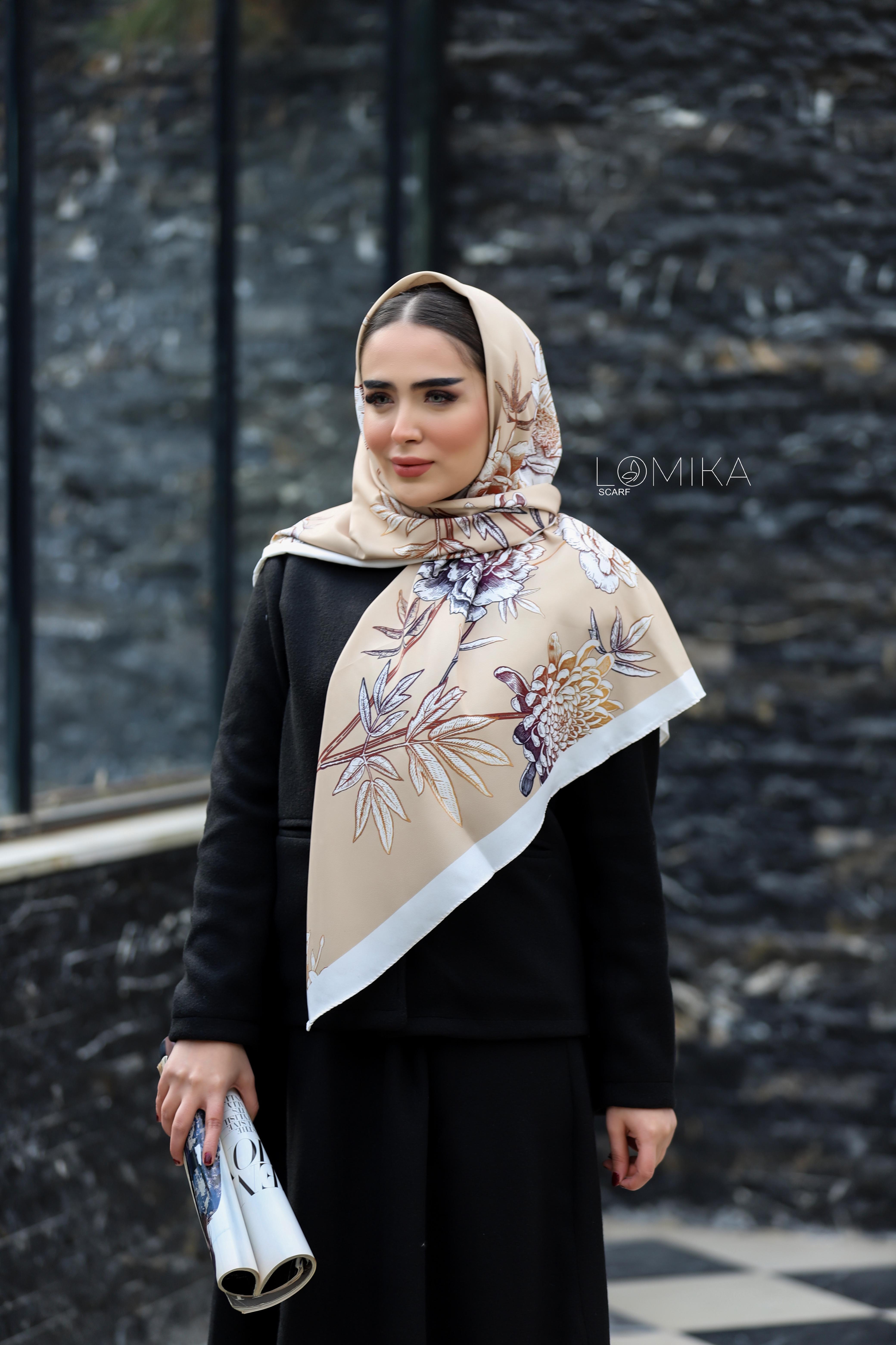 روسری ابریشم توییل بسته6رنگی کد rp58 (عمده)