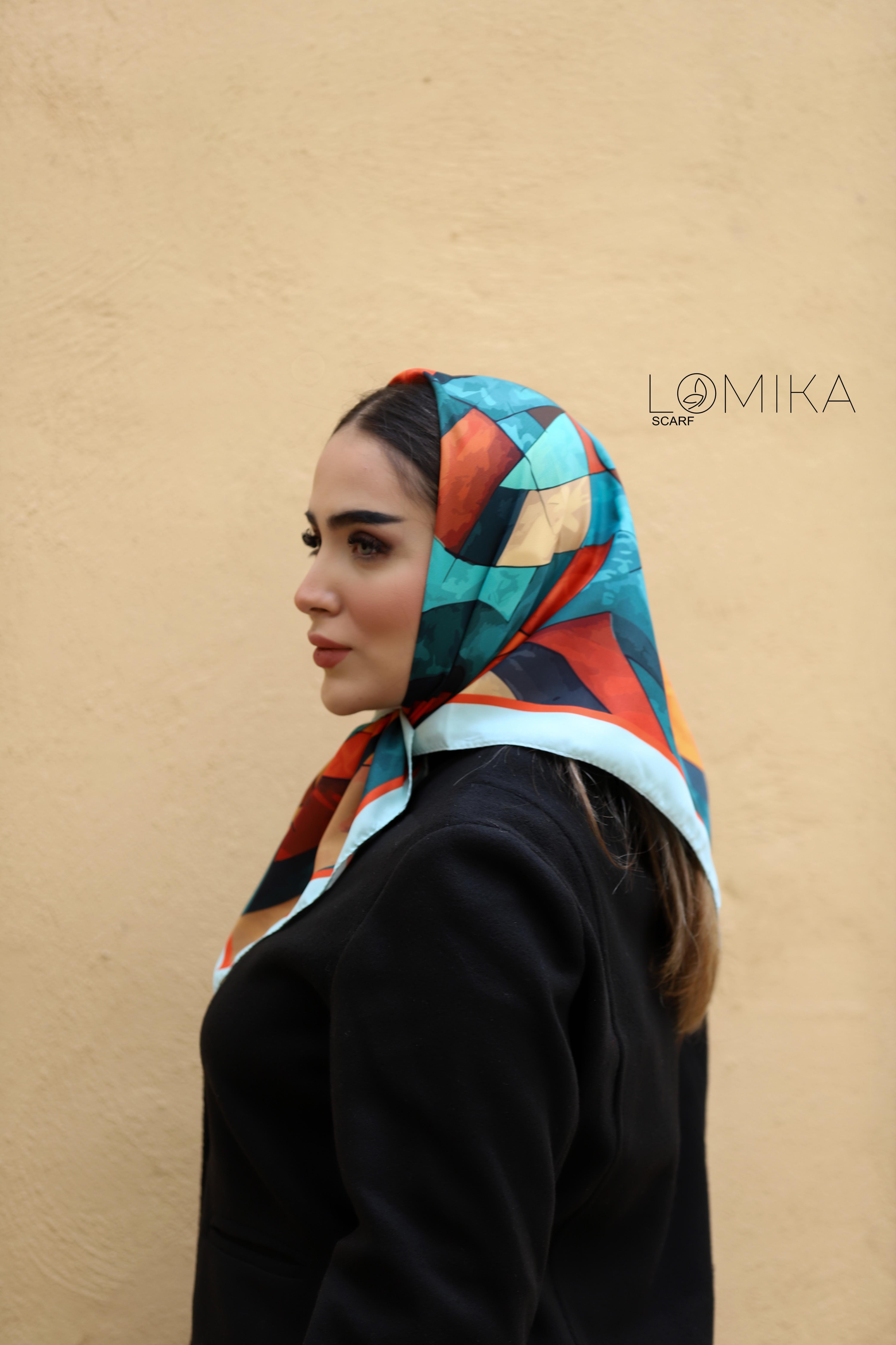 مینی اسکارف ابریشم توییل بسته10طرحی کد mp10 (عمده)