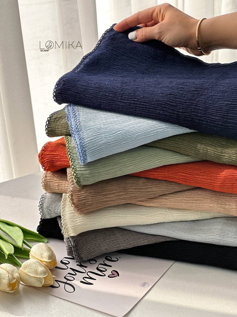 شال پلیسه دندون موشی بسته12رنگی کد ps34 (عمده)