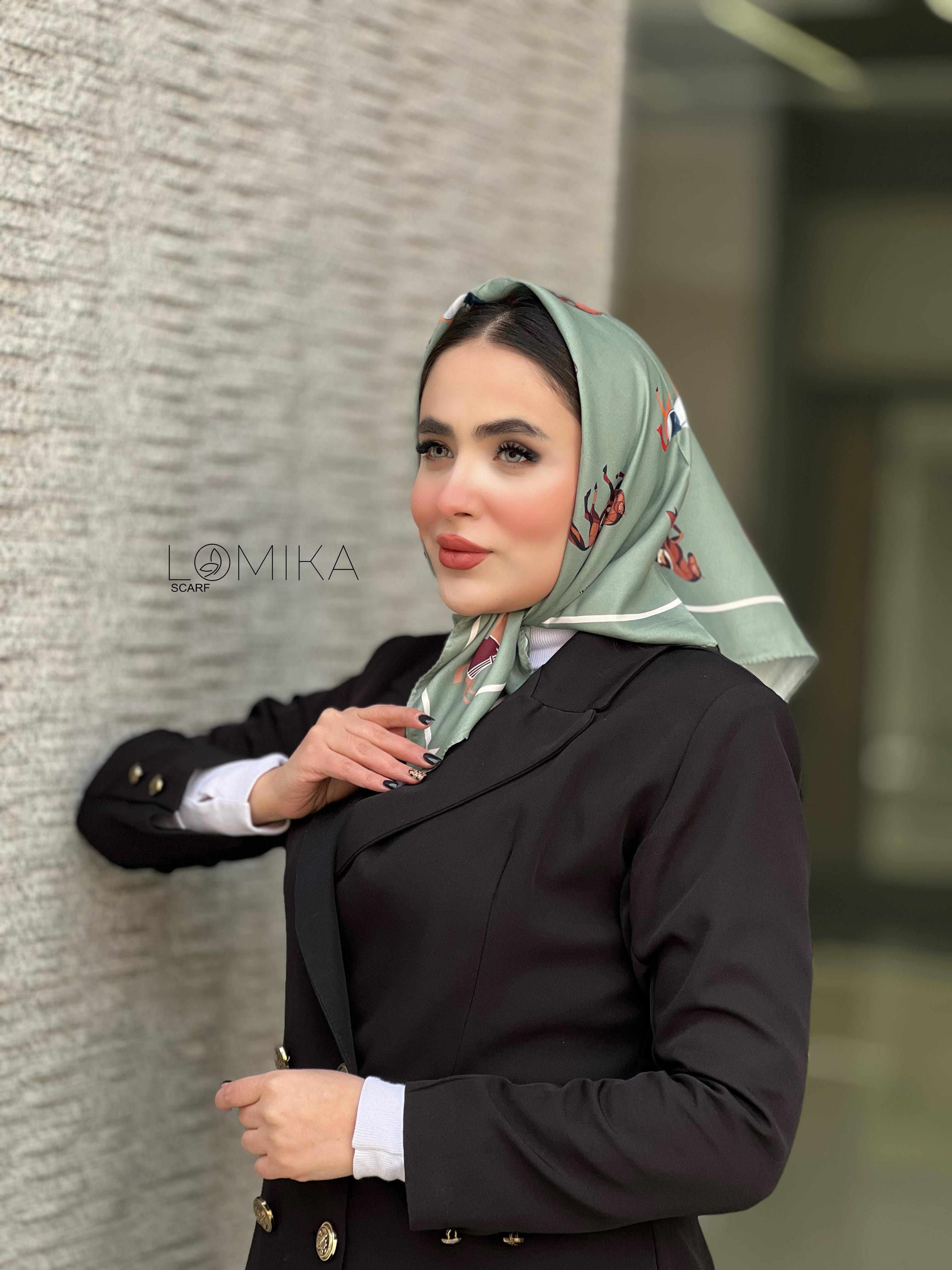 مینی اسکارف ابریشم توییل بسته6رنگی کد mt23 (عمده)