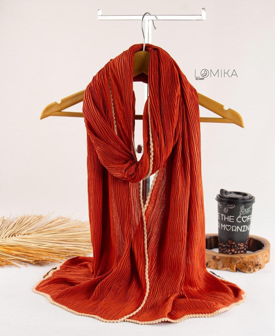 شال پلیسه تسبیحی بسته12رنگی کد sp38 (عمده)