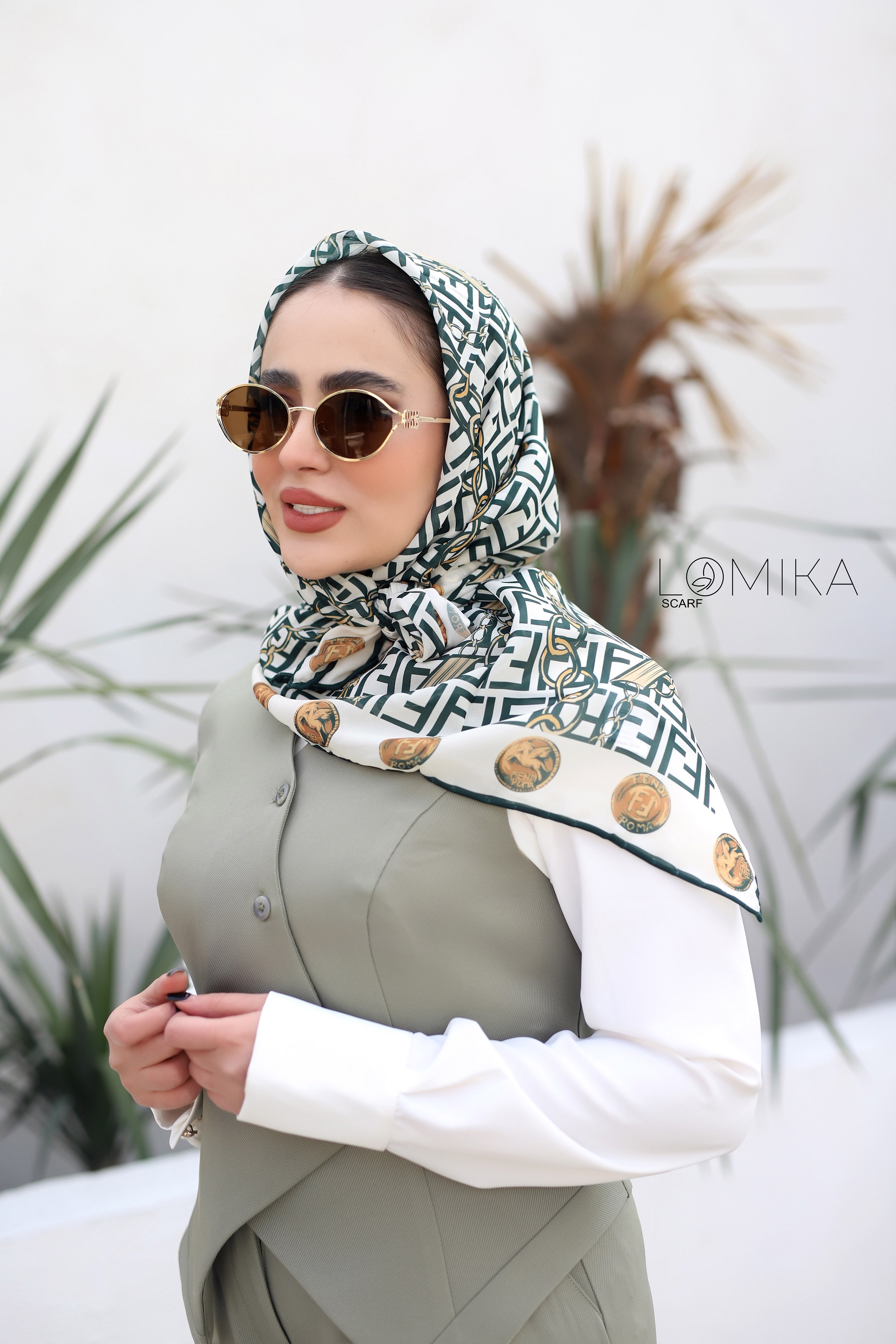 روسری حریر دستدوز بسته8رنگی کد r69 (عمده)