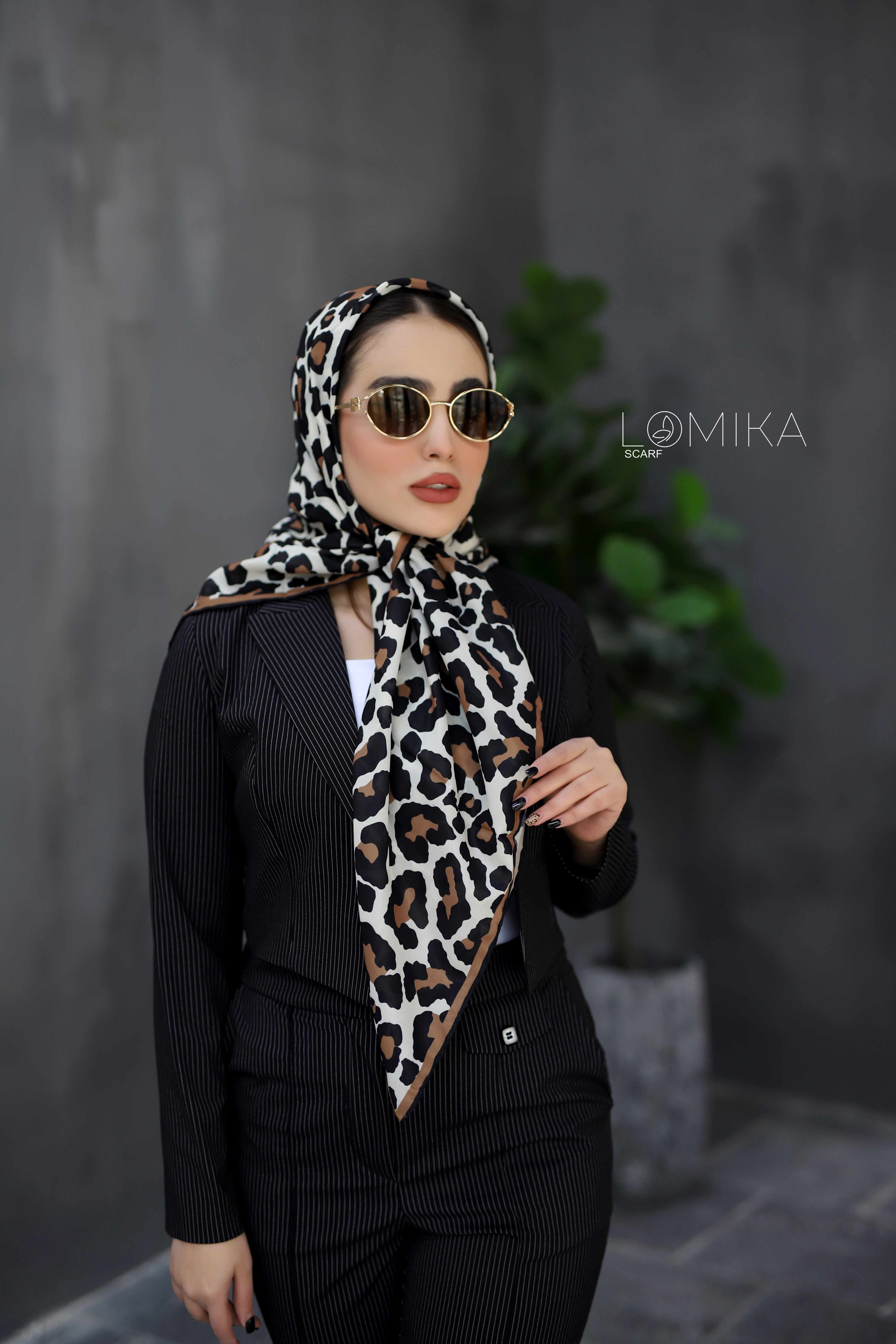 روسری حریر پلنگی دستدوز بسته6طرحی کد r73 (عمده)