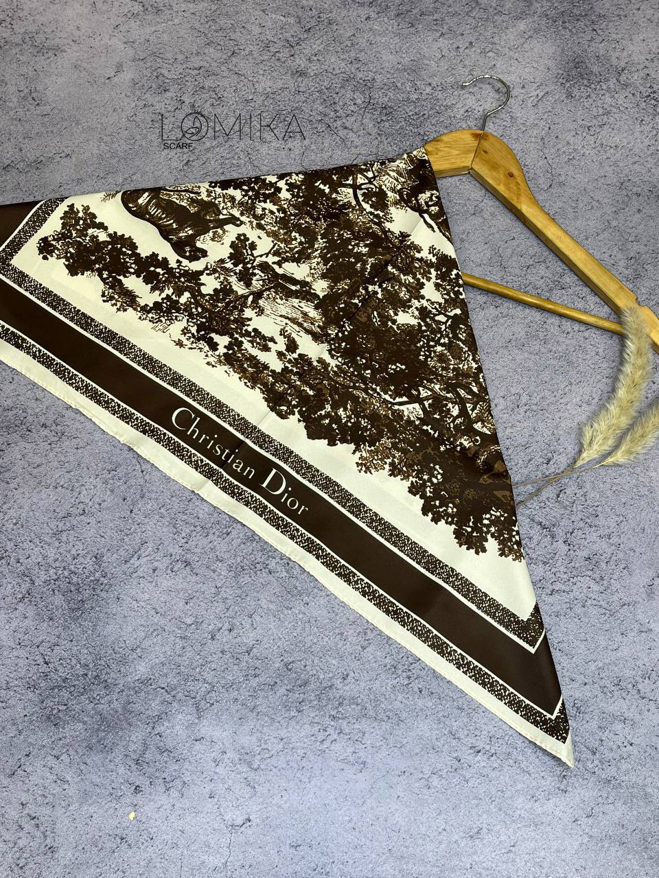 مینی اسکارف ابریشم توییل دیورجنگلی بسته8رنگی کد mt38 (عمده)