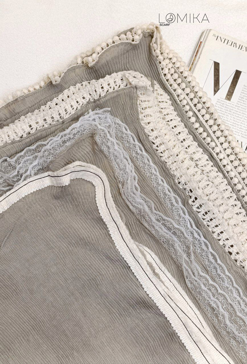 شال پلیسه سنگشور دورنوار بسته4طرحی کد sp62 (عمده)