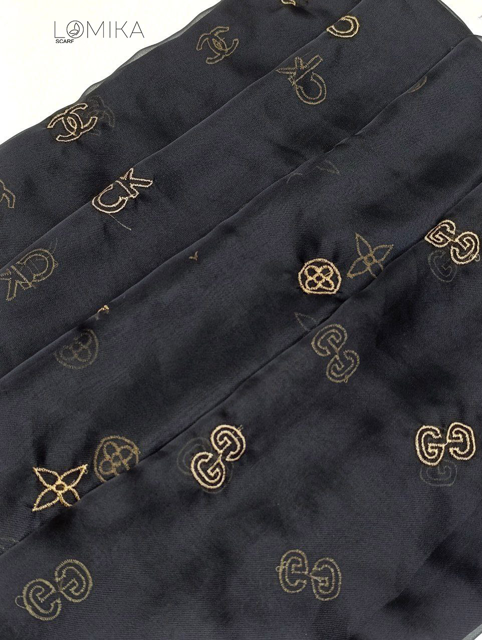 شال حریر گلدوزی بسته4طرحی کد sm82 (عمده)