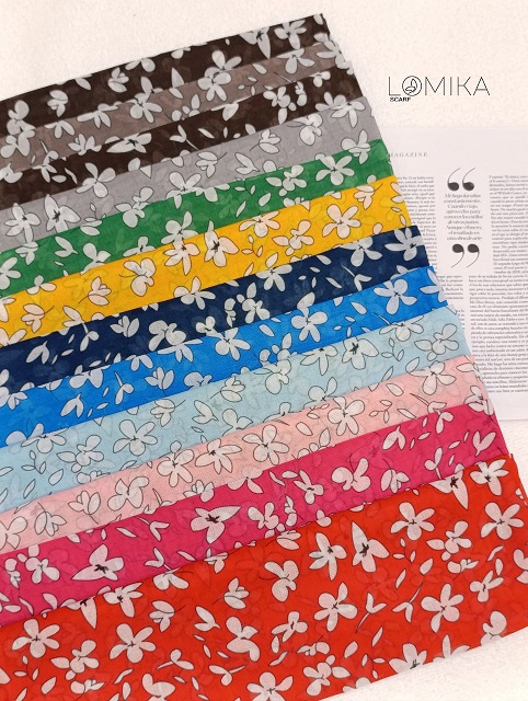 مینی اسکارف بچگانه بسته12رنگی کد mt56 (عمده)