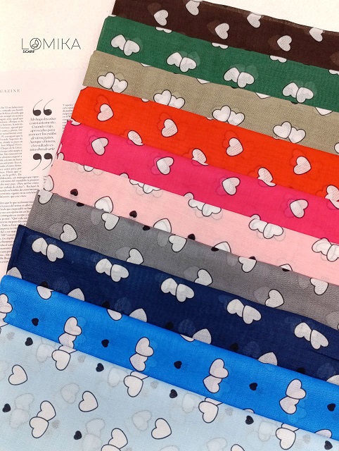 مینی اسکارف بچگانه بسته10رنگی کد mt57 (عمده)