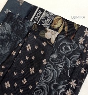 شال پلیسه چاپی حریر پک مشکی بسته8طرحی کد sp66 (عمده)