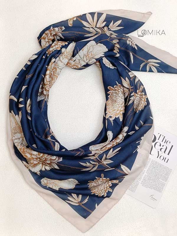 روسری طرحدار بسته8رنگی کد r101 (عمده)