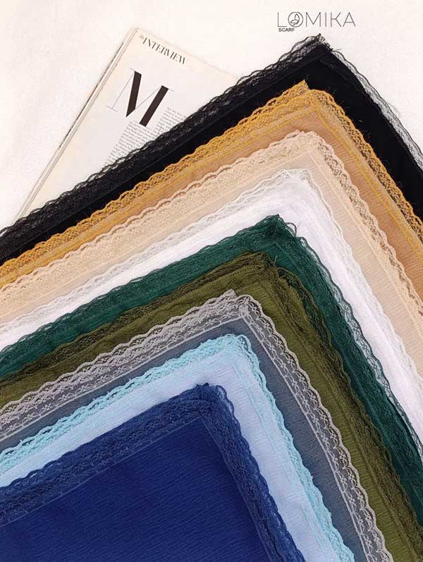 شال درختی دورگیپور بسته9رنگی کد sa22 (عمده)