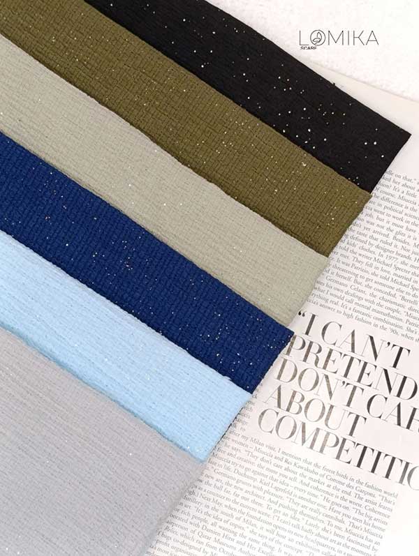 شال پفکی اکلیلی بسته6رنگی کد sa25 (عمده)