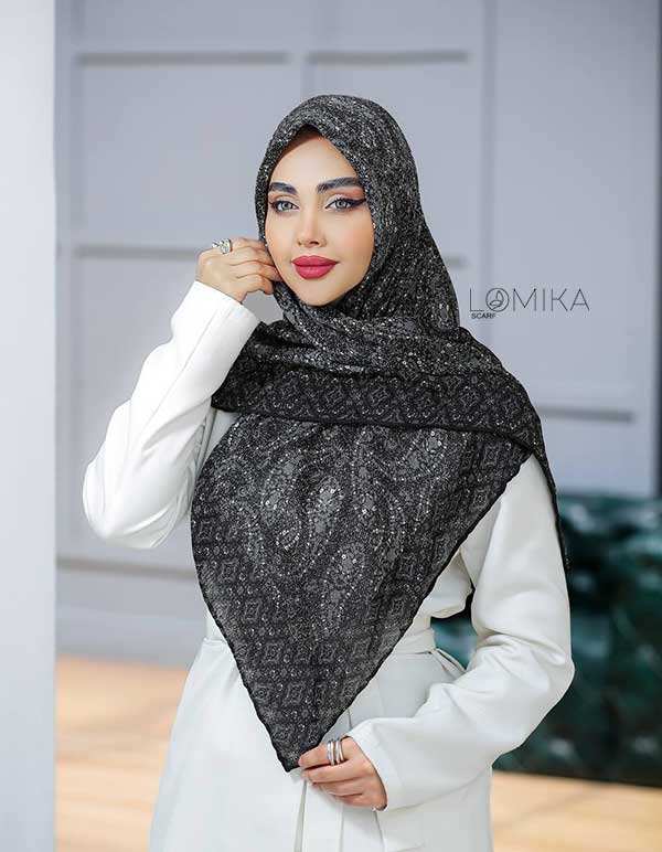 روسری چاپ خیس بسته6رنگی کد r103 (عمده)