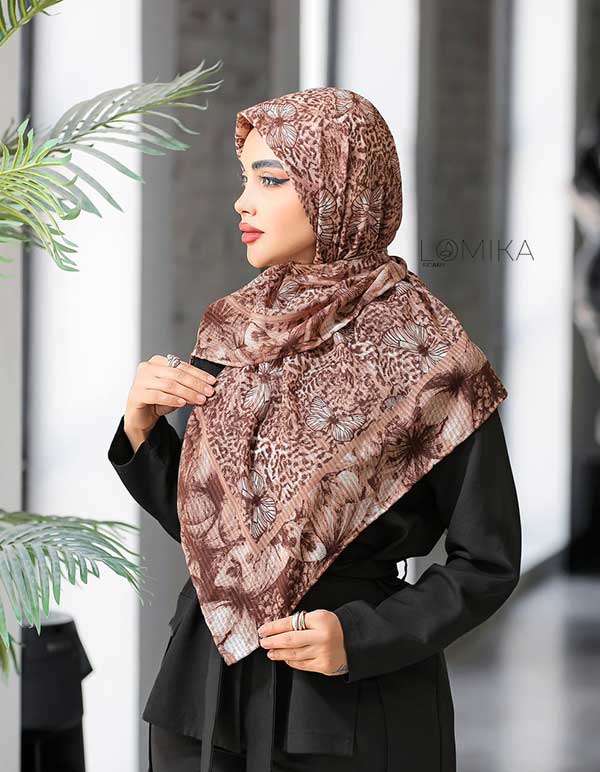 روسری چاپ خیس بسته6رنگی کد r104 (عمده)