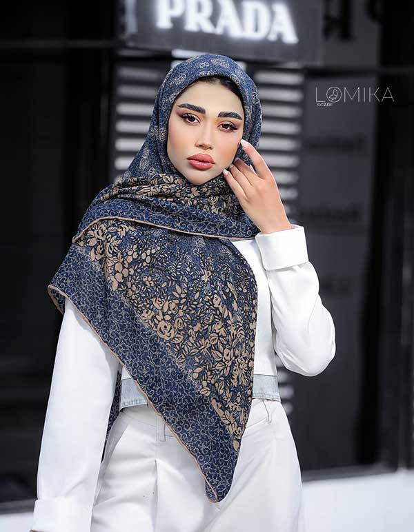 روسری چاپ خیس بسته6رنگی کد r105 (عمده)