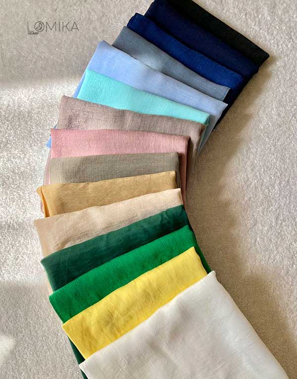 مینی اسکارف اسلپ بسته15رنگی کد m2 (عمده)