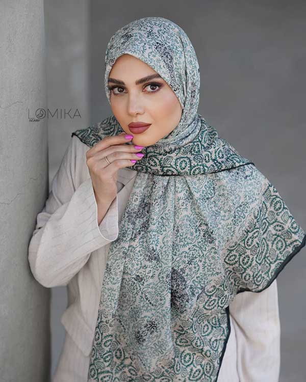 روسری گارزا دورنگ مختلف سری انتخابی کد r108 (عمده)