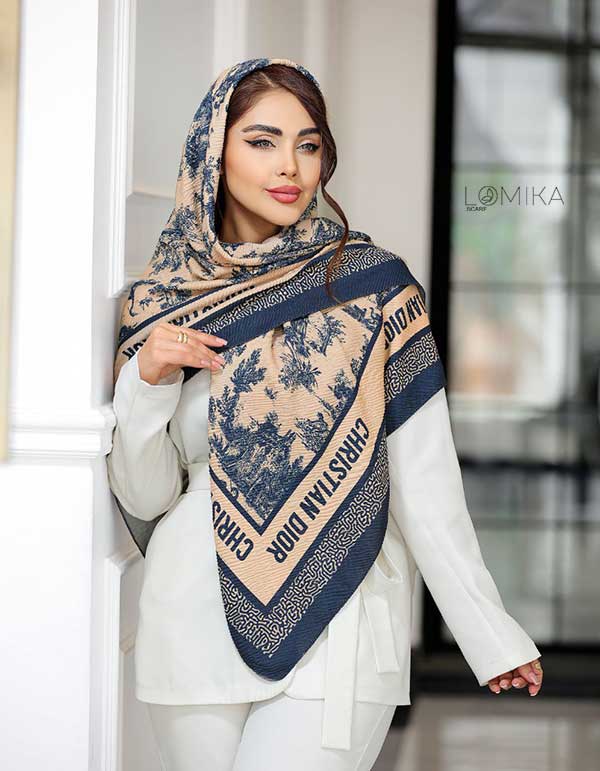 روسری پلیسه دیورجنگلی بسته6رنگی کد r117 (عمده)