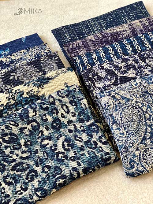 شال پلیسه پک سورمه ای بسته10طرحی کد ps38 (عمده)