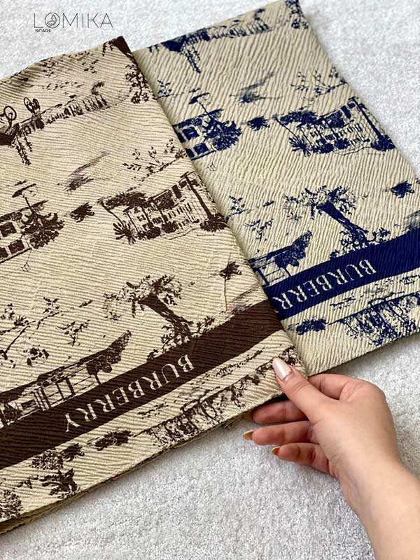 روسری پلیسه بسته2رنگی کد r124 (عمده)