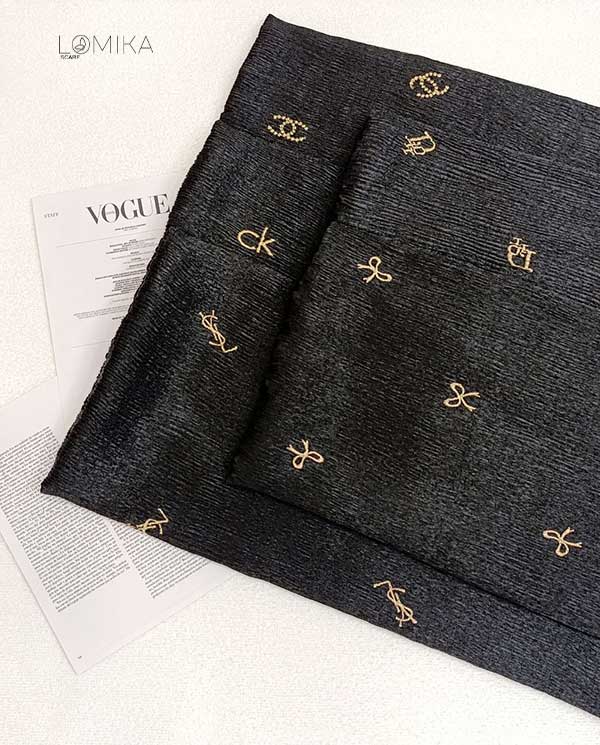 شال پلیسه گلدوزی