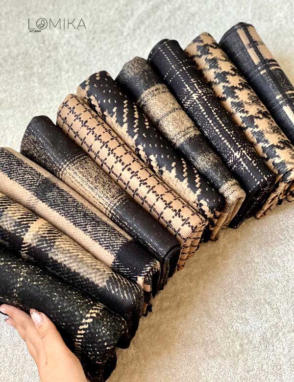 فروش عمده شال جیر طرح بیگ بسته ۱۰ تایی | مدل جدید با کیفیت بالا