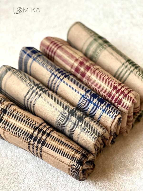 خرید شال جیر باربری بسته ۵ عددی | فروش عمده شال جیر باکیفیت