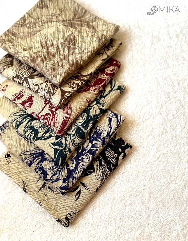 خرید روسری پلیسه بسته ۶ عددی | فروش عمده روسری پلیسه با قیمت مناسب