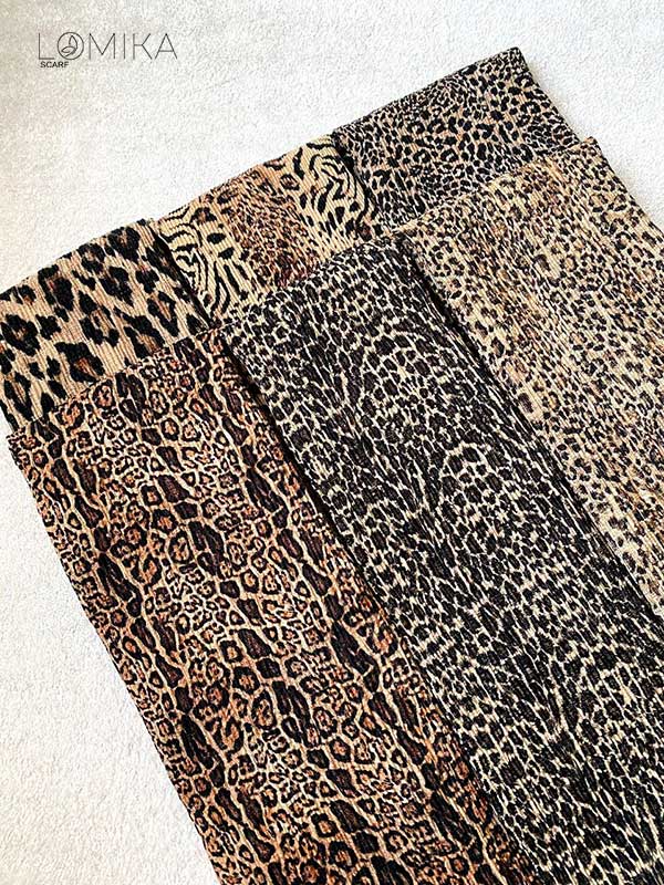 شال پلیسه پلنگی