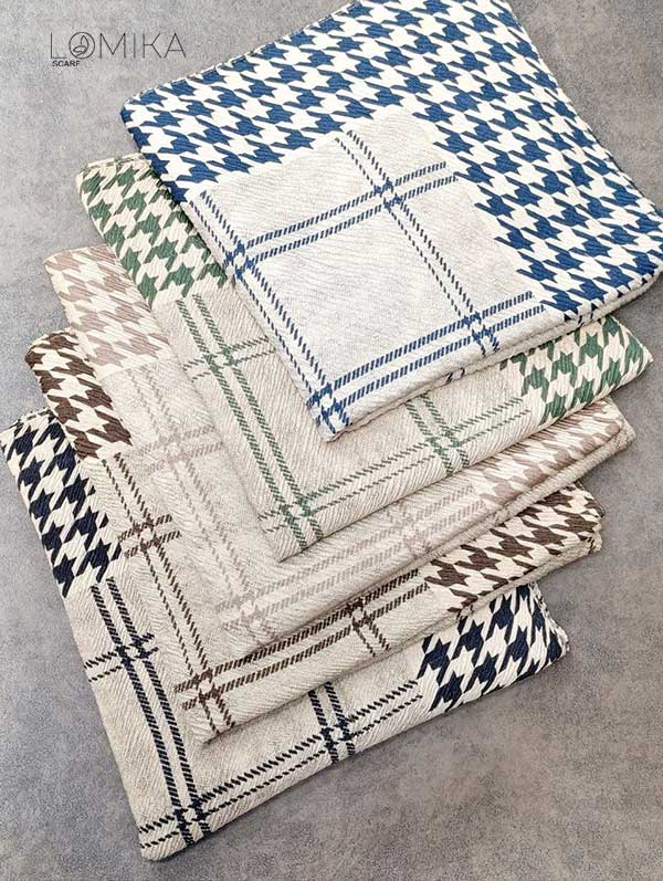 روسری پلیسه پیچازی بسته5رنگی کد r145 (عمده)