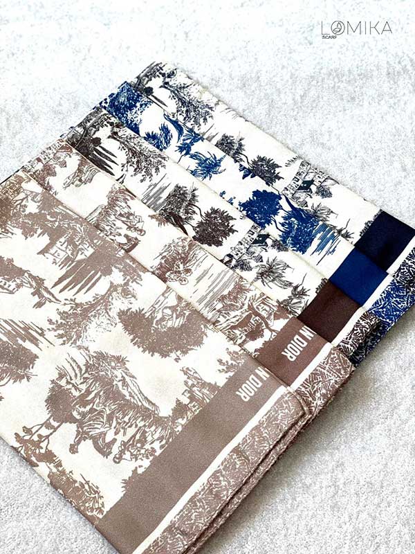 مینی اسکارف دیورجنگلی بسته5طرحی کد mt89 (عمده)