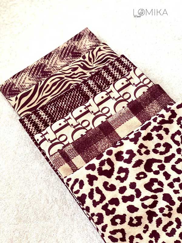 شال چاپی جیر پک چری بسته6طرحی کد sc64 (عمده)