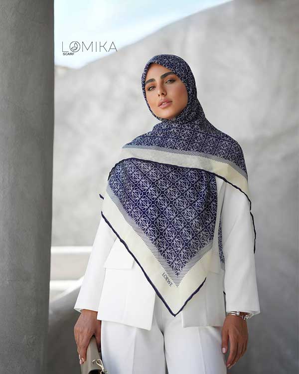 روسری گارزا دستدوز بسته6رنگی کد r164 (عمده)