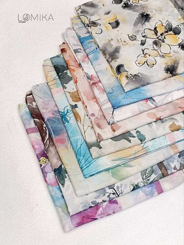 روسری ابرنگی بسته10طرحی کد r170 (عمده)