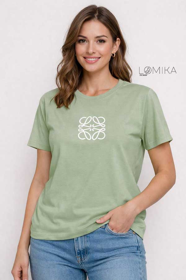 تیشرت گلدوزی loewe بسته6رنگی کد t2 (عمده)