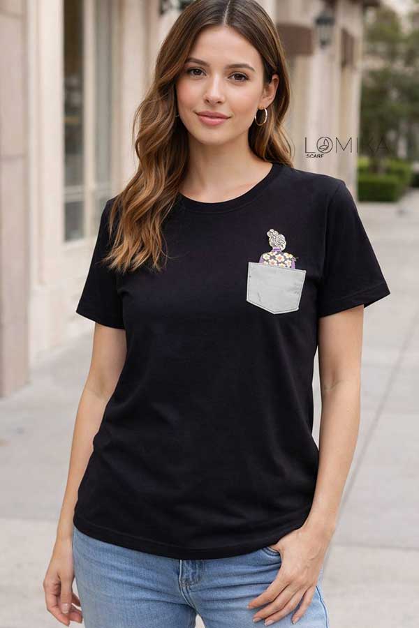 تیشرت گلدوزی سری انتخابی کد t6 (عمده)