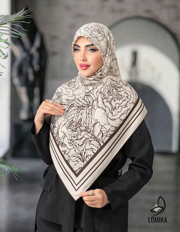 روسری حریر دستدوز بسته6رنگی کد r193 (عمده)