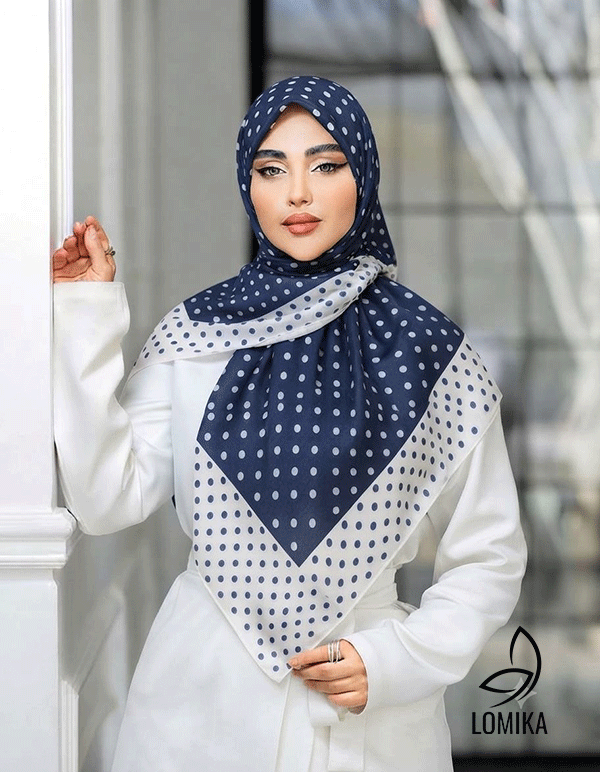 روسری حریر دستدوز بسته6رنگی کد r176 (عمده)