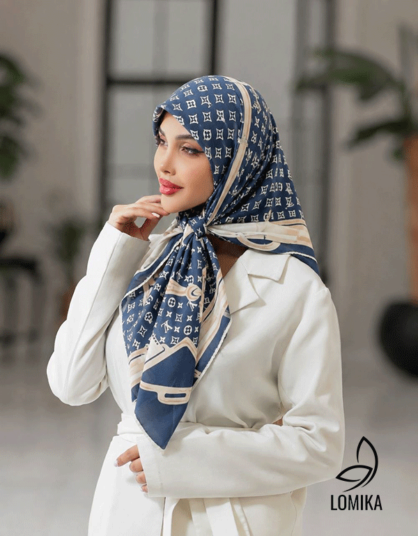 روسری حریر دستدوز بسته5رنگی کد r177 (عمده)