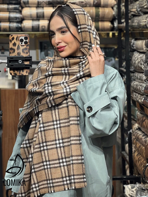 شال موهردورریش بسته8طرحی کد sc63 (عمده)