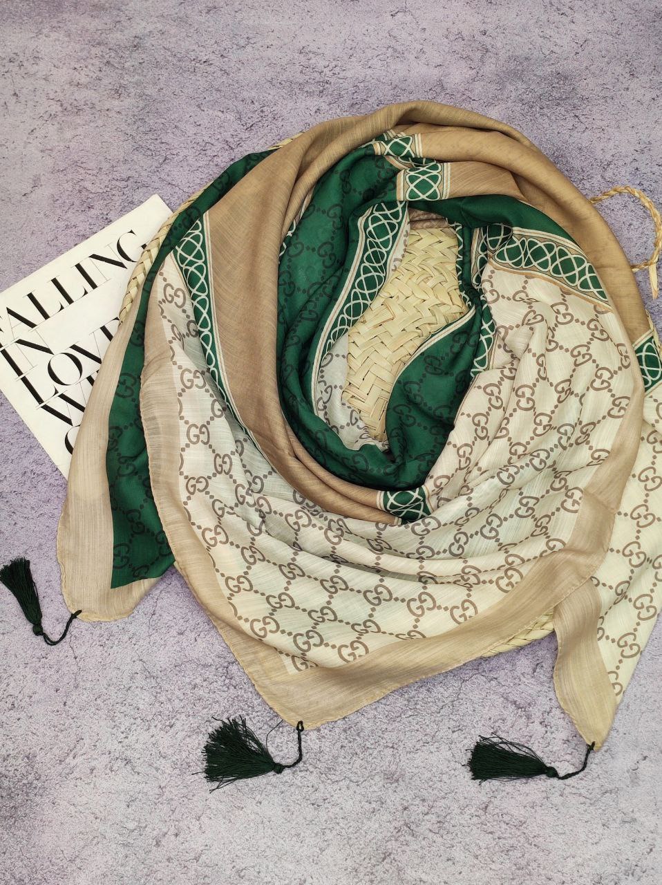 روسری نخی منگوله بسته6طرحی کدr1 (عمده)
