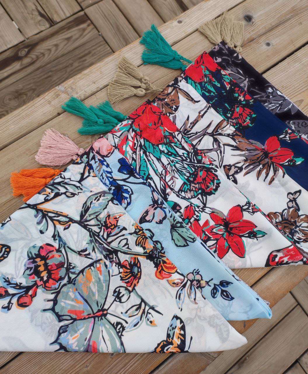 روسری طرحدار بسته6رنگی کد r29 (عمده)
