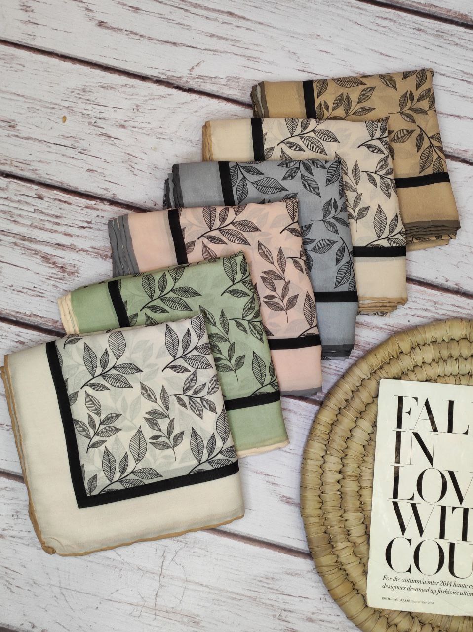 روسری طرحدار بسته6رنگی کد r31 (عمده)
