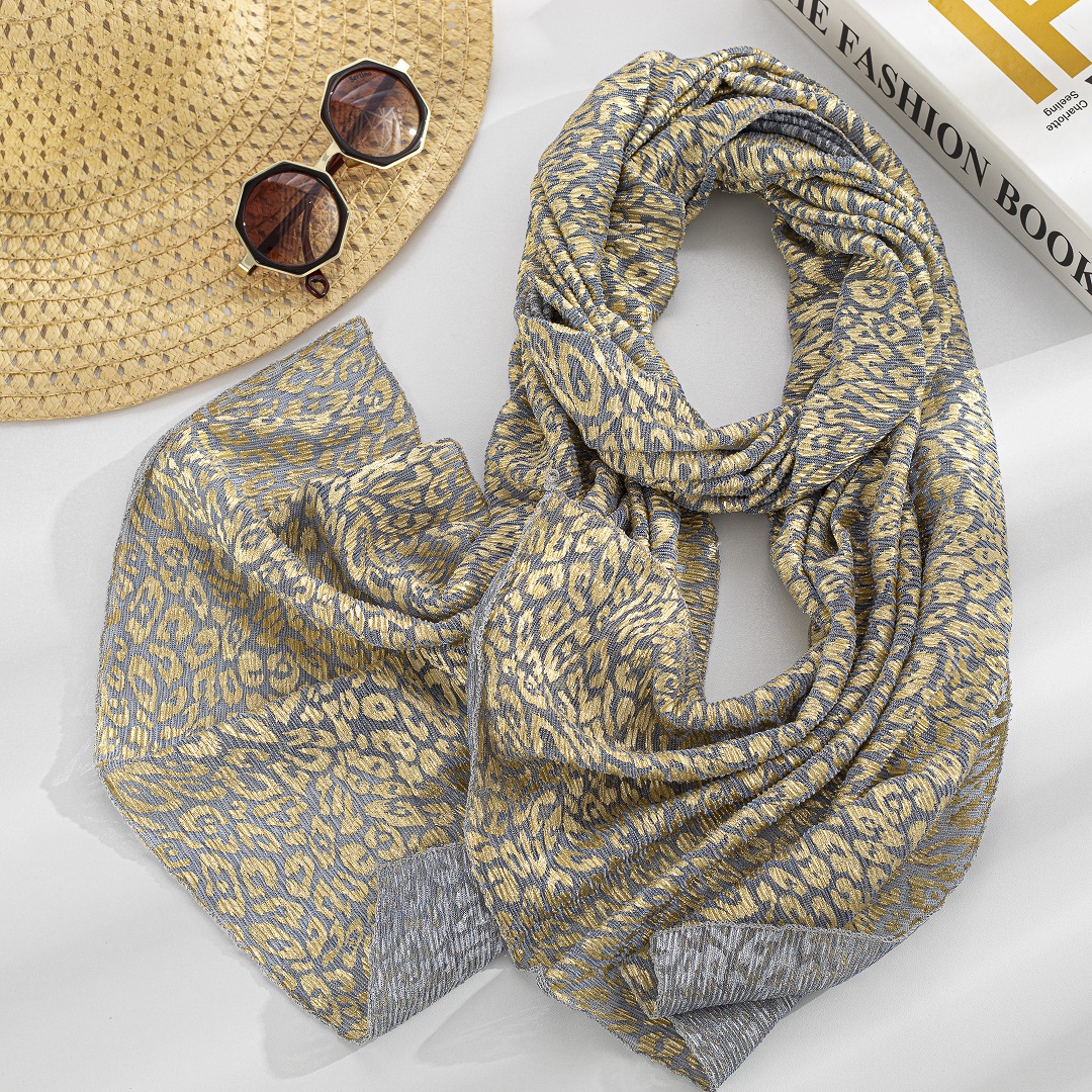 شال حریر طلاکوب بسته5رنگی کد sm13 (عمده)
