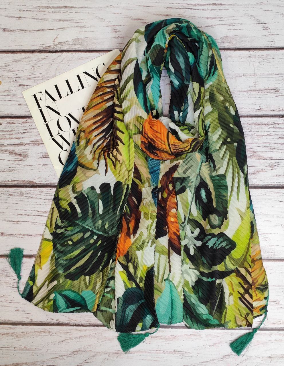 شال پلیسه هاوایی بسته10طرحی کد sp21 (عمده)
