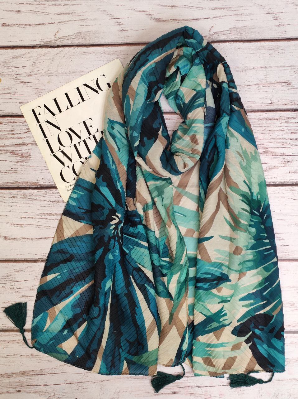 شال پلیسه هاوایی بسته10طرحی کد sp21 (عمده)
